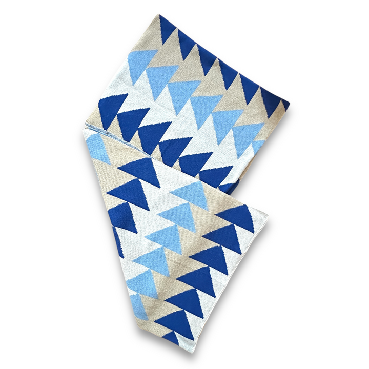 Blue Modern bed Scarf