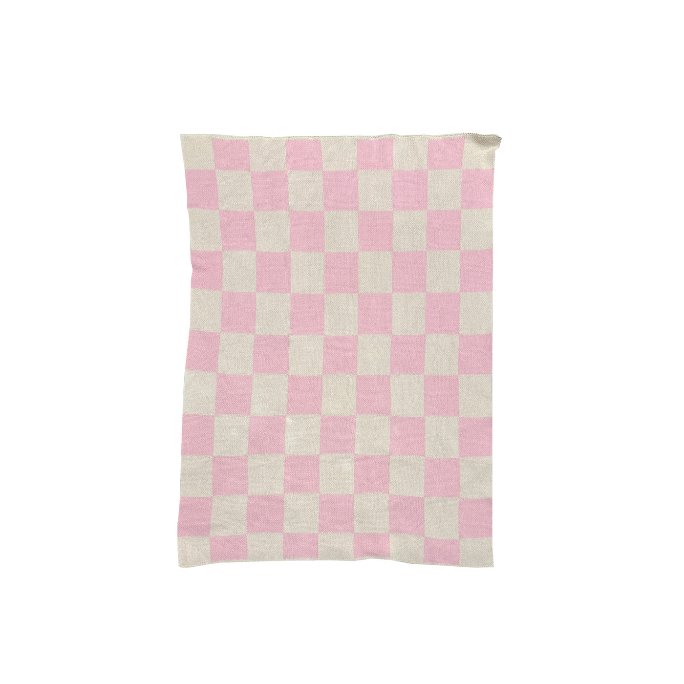 Checkers Mini- Pink Baby Blanket