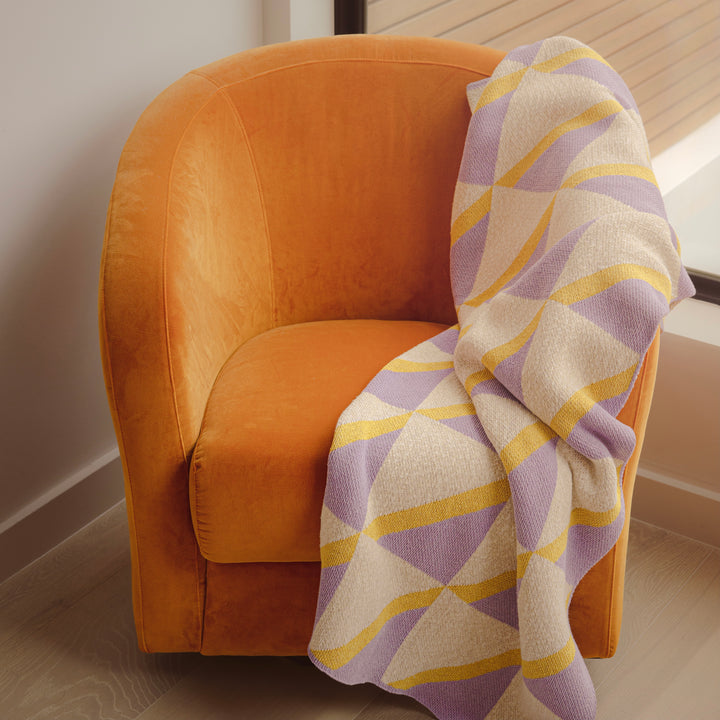 Xact-oh Throw Blanket in Lilac