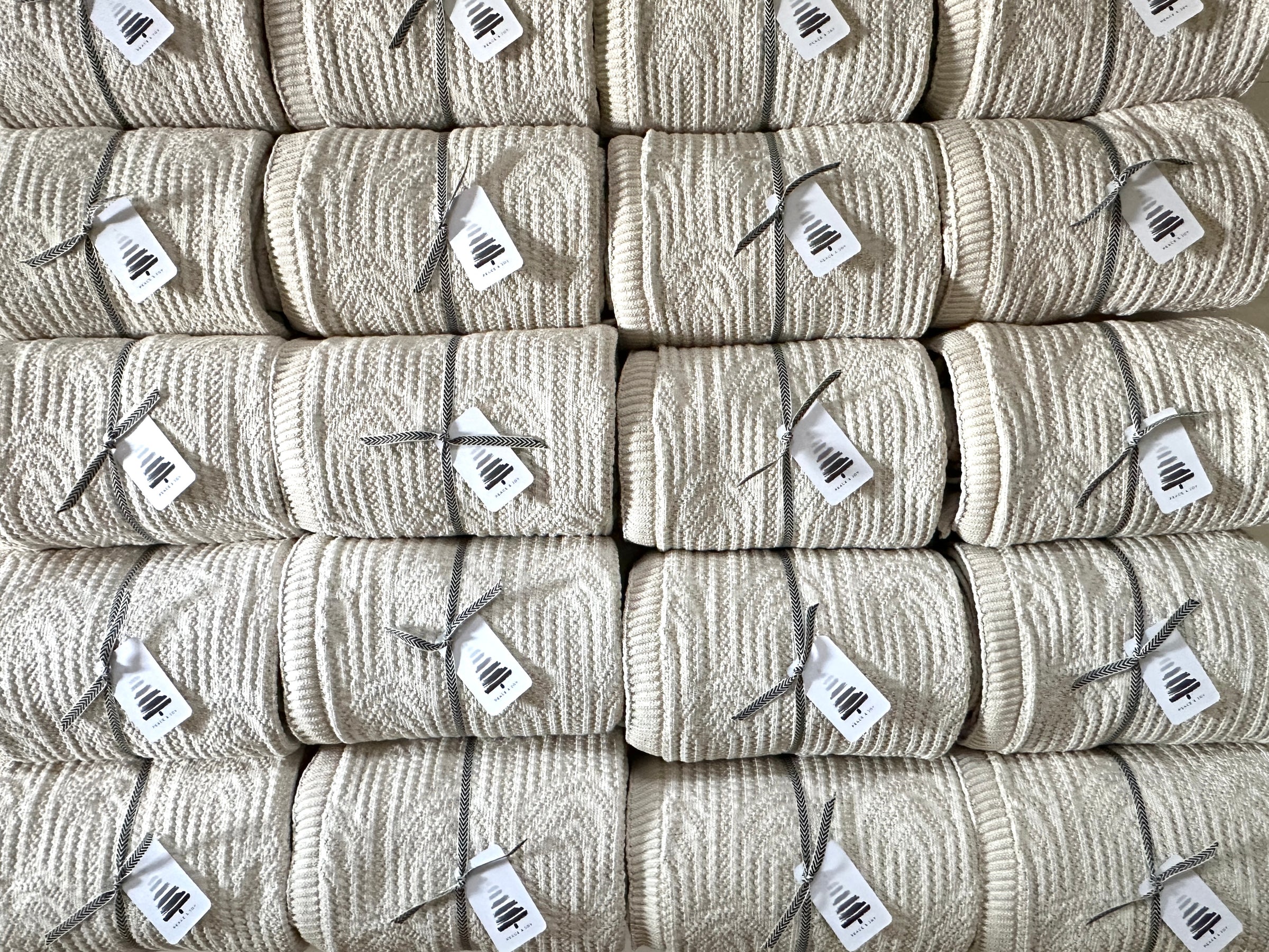 Modern Neutral Throw Blankets