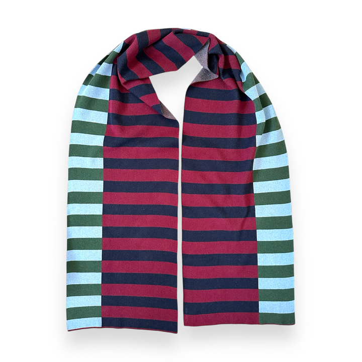 Albers Scarf- Wine + Olive