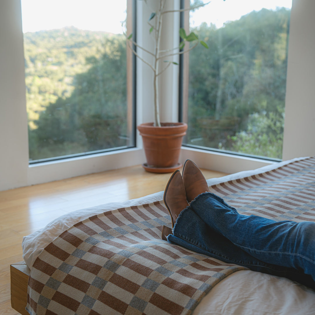 Modern Neutral Bed Scarf
