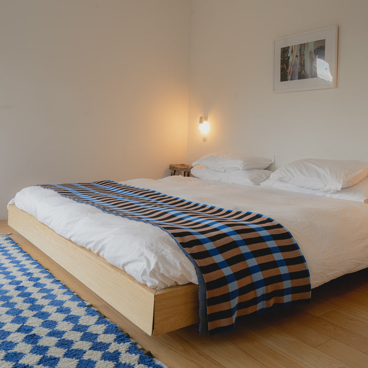 Petra King and Queen Bed Runner- Canyon + Blues