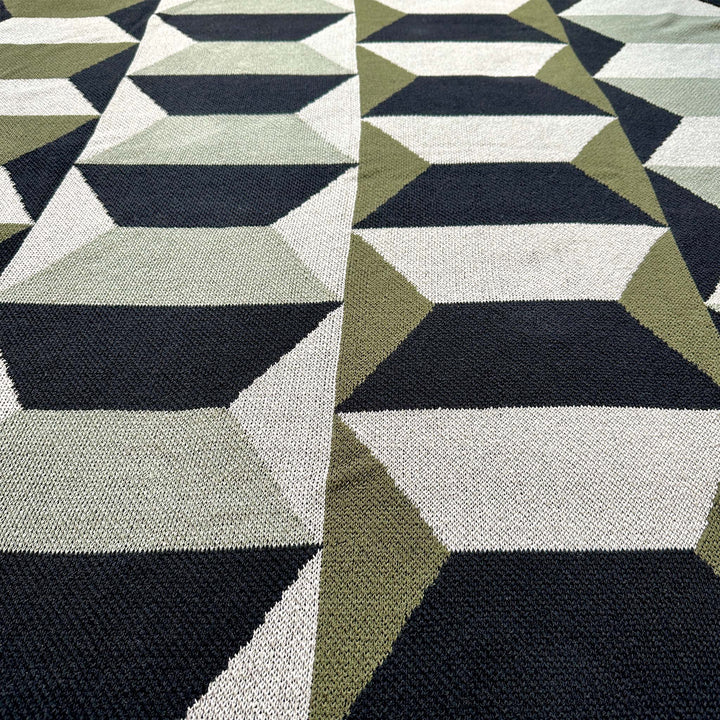 Totem Throw Blanket in Greens