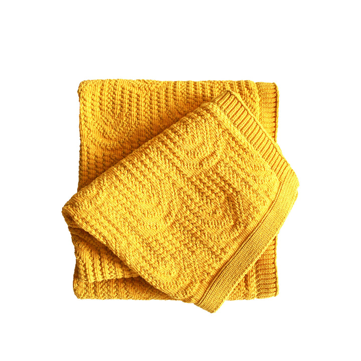 Arch Texture Throw Blanket in Sunny