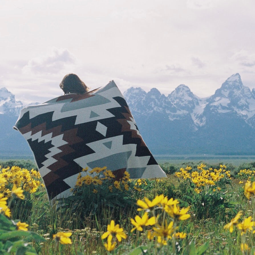 Southwest Throw Blanket in the Mountains