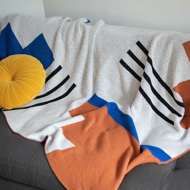 Step on It Throw Blanket in Royal