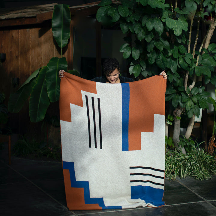 Step on It Throw Blanket in Royal