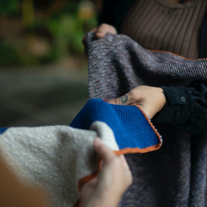 Step on It Throw Blanket in Royal