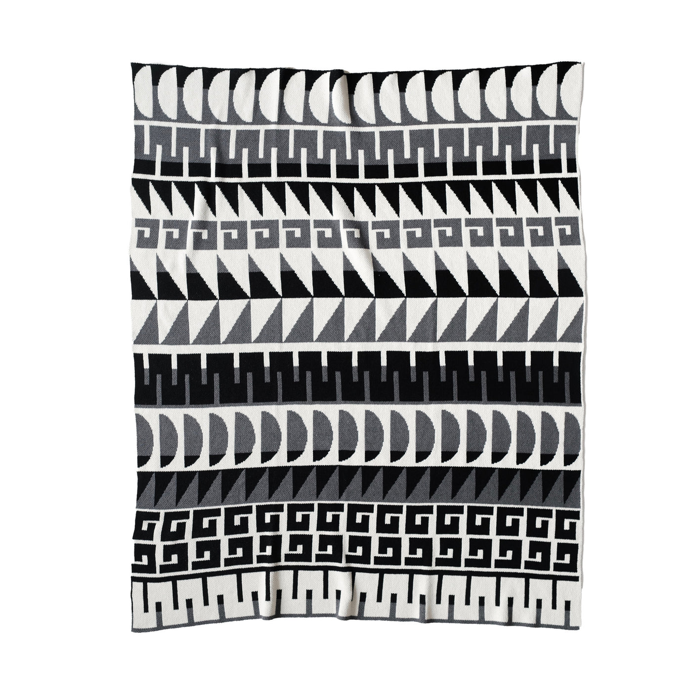Scandinavian Style Modern Throw Blanket in Grey