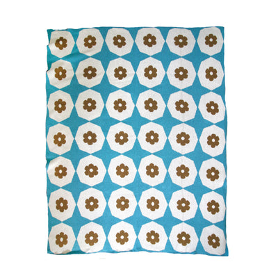 India Throw in Turquoise