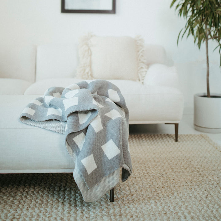Off the Grid Throw Blanket in Grey