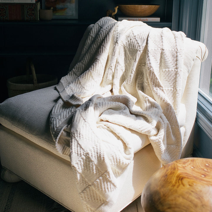 Right Triangles Organic Throw Blanket