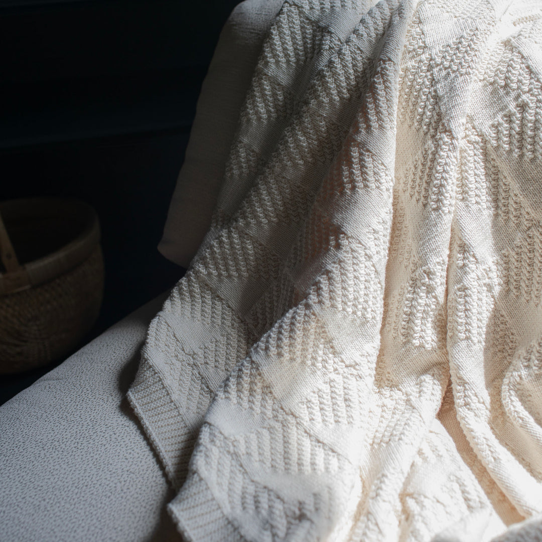 Right Triangles Organic Throw Blanket