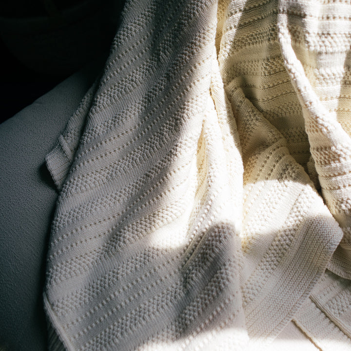 Stripes Organic Throw Blanket