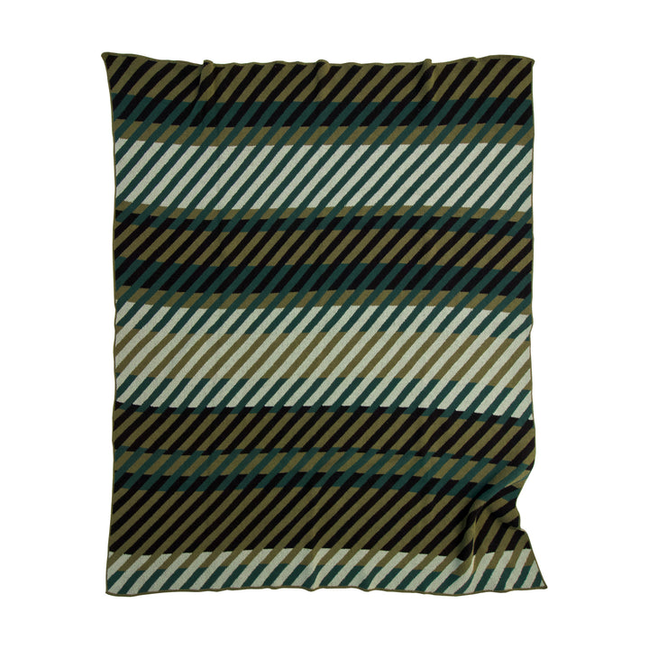 Pattern #2 Throw Blanket in Greens