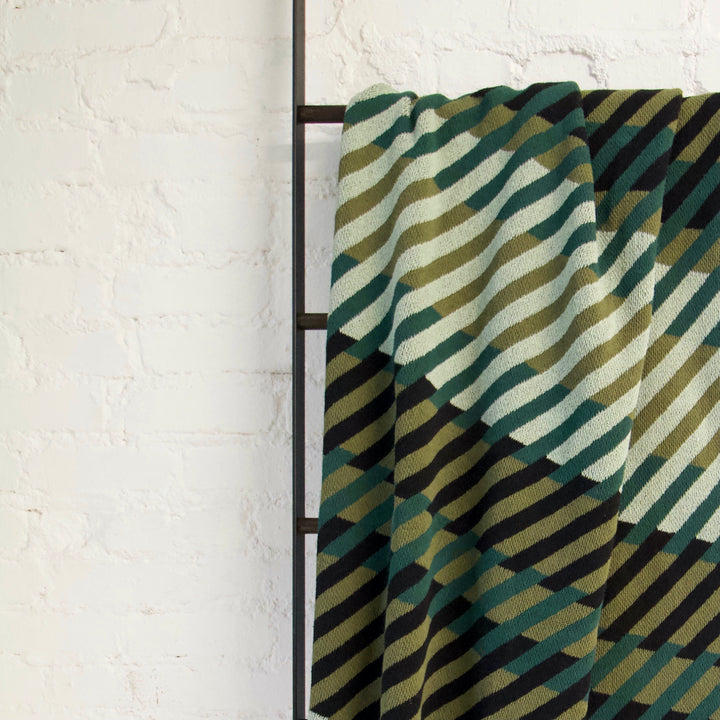 Pattern #2 Throw Blanket in Greens
