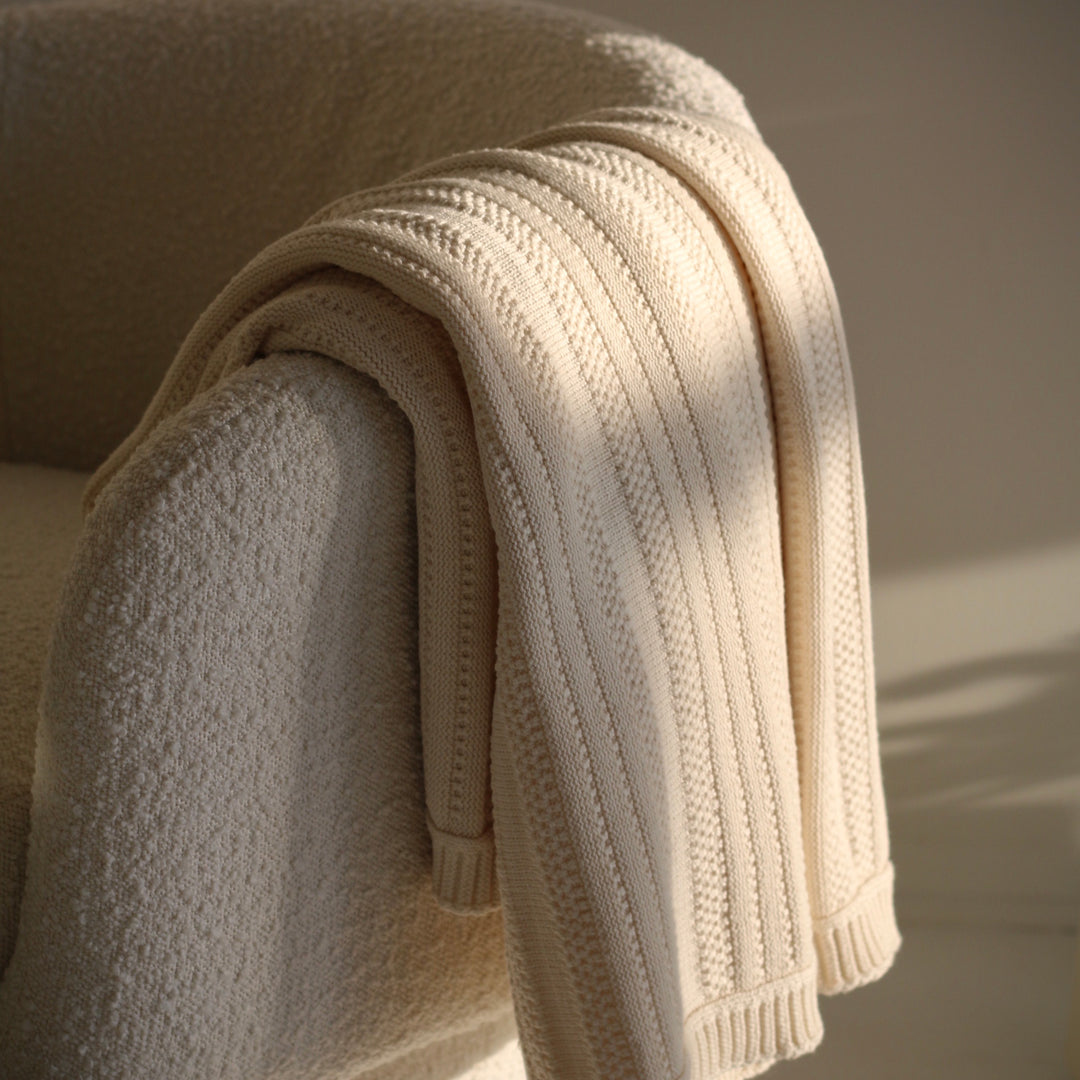 Stripes Organic Throw Blanket
