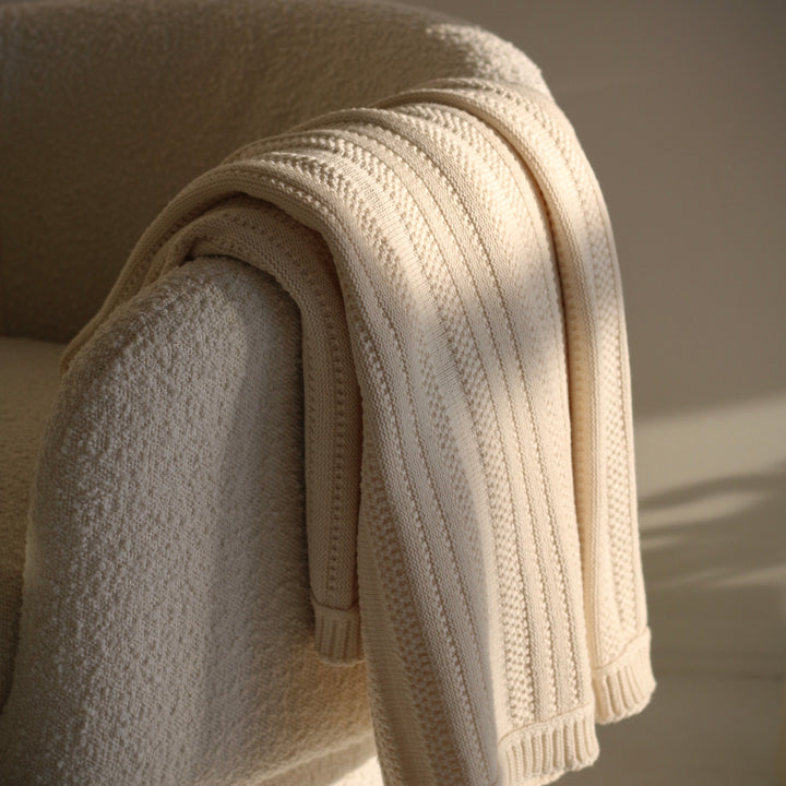 Stripes Organic Throw Blanket