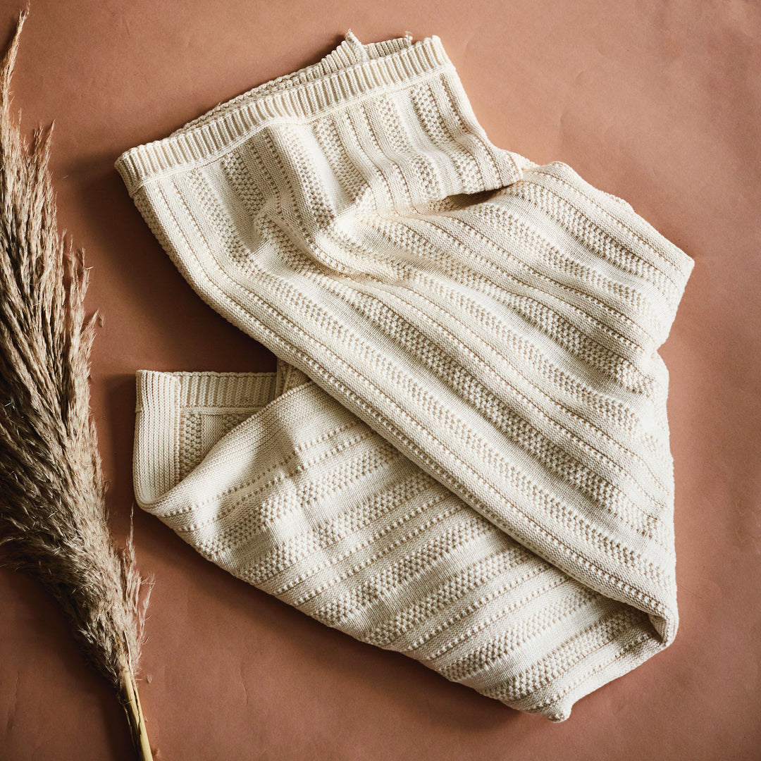 Stripes Organic Throw Blanket
