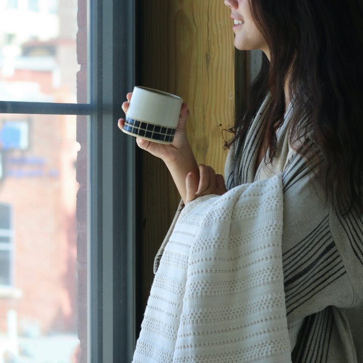 Stripes Organic Throw Blanket