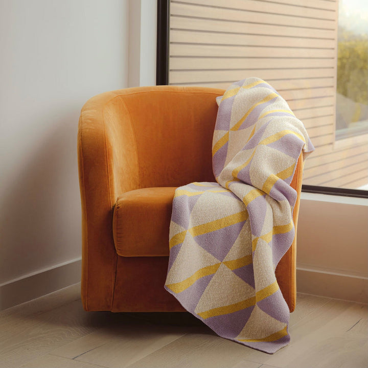 Xact-oh Throw Blanket in Lilac