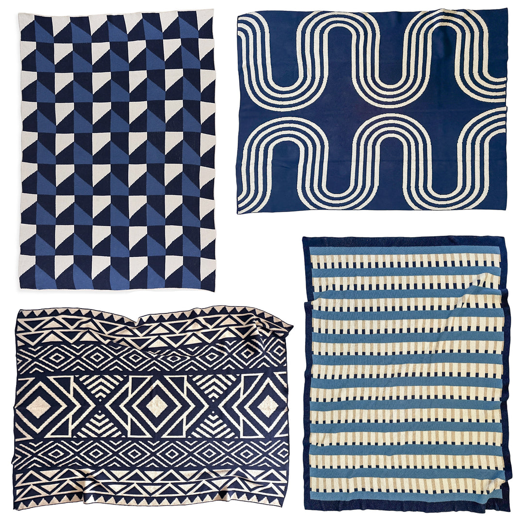 THE BEST NAVY THROWS TO THROW IN DESIGNER ROOMS