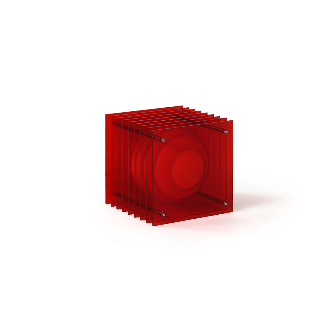 Lớp small square in red acrylic