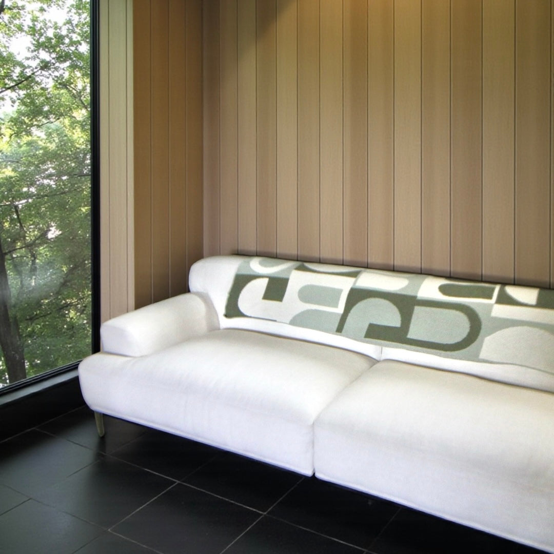 It's Takes a Villa Throw Blanket in Greens