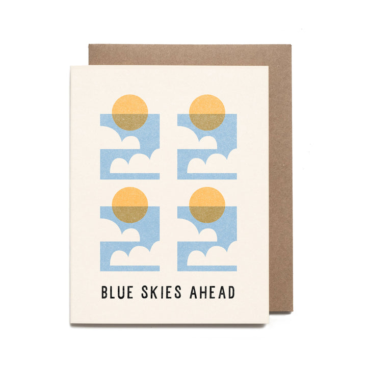 Blue Skies Ahead Card