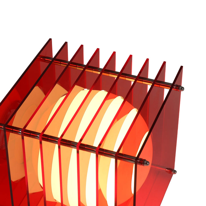 Lớp small square in red acrylic