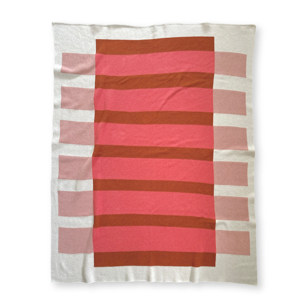 Pink Artist Throw Blanket