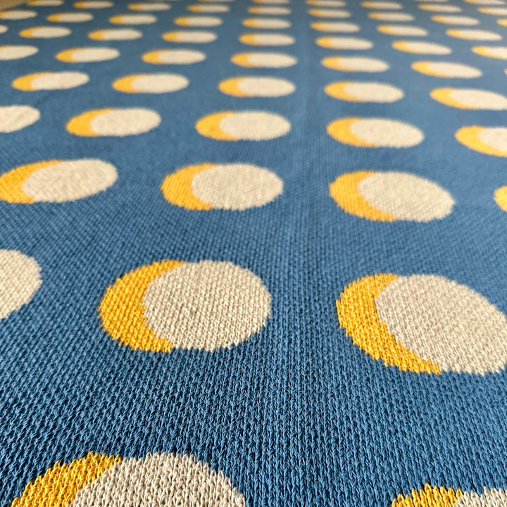 Eclipse Throw in Blue + Yellow