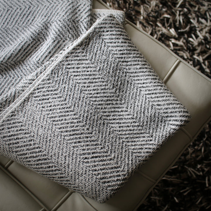 Herringbone Throw in Marl