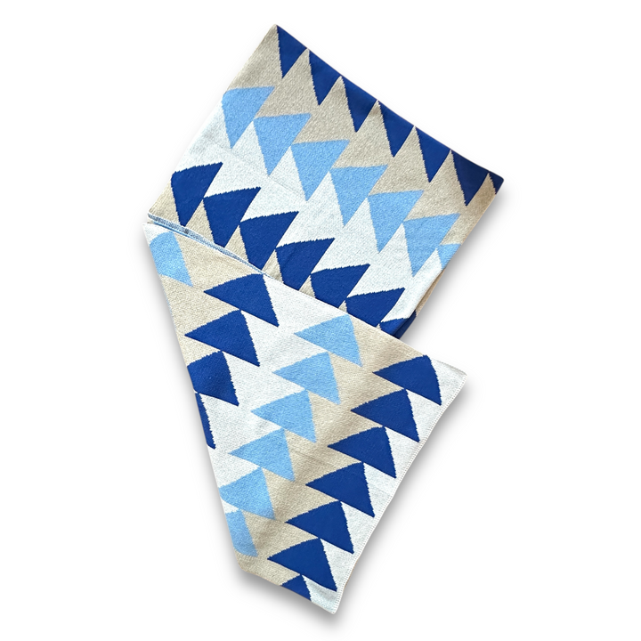 Blue Modern bed Scarf 