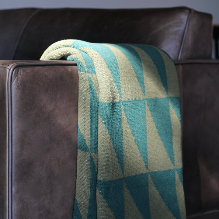 Alpine Throw Blanket in Greens