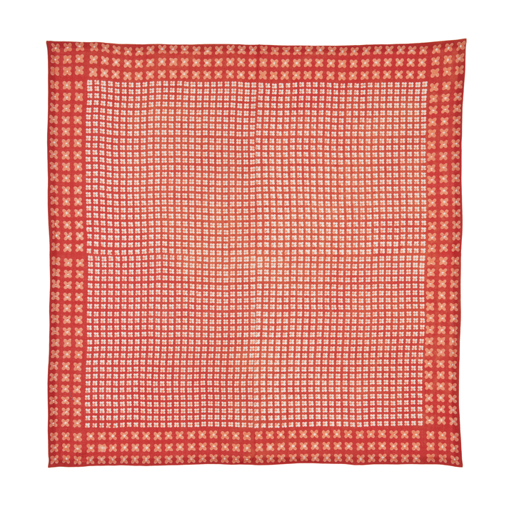 Red checkered scarf on a white background