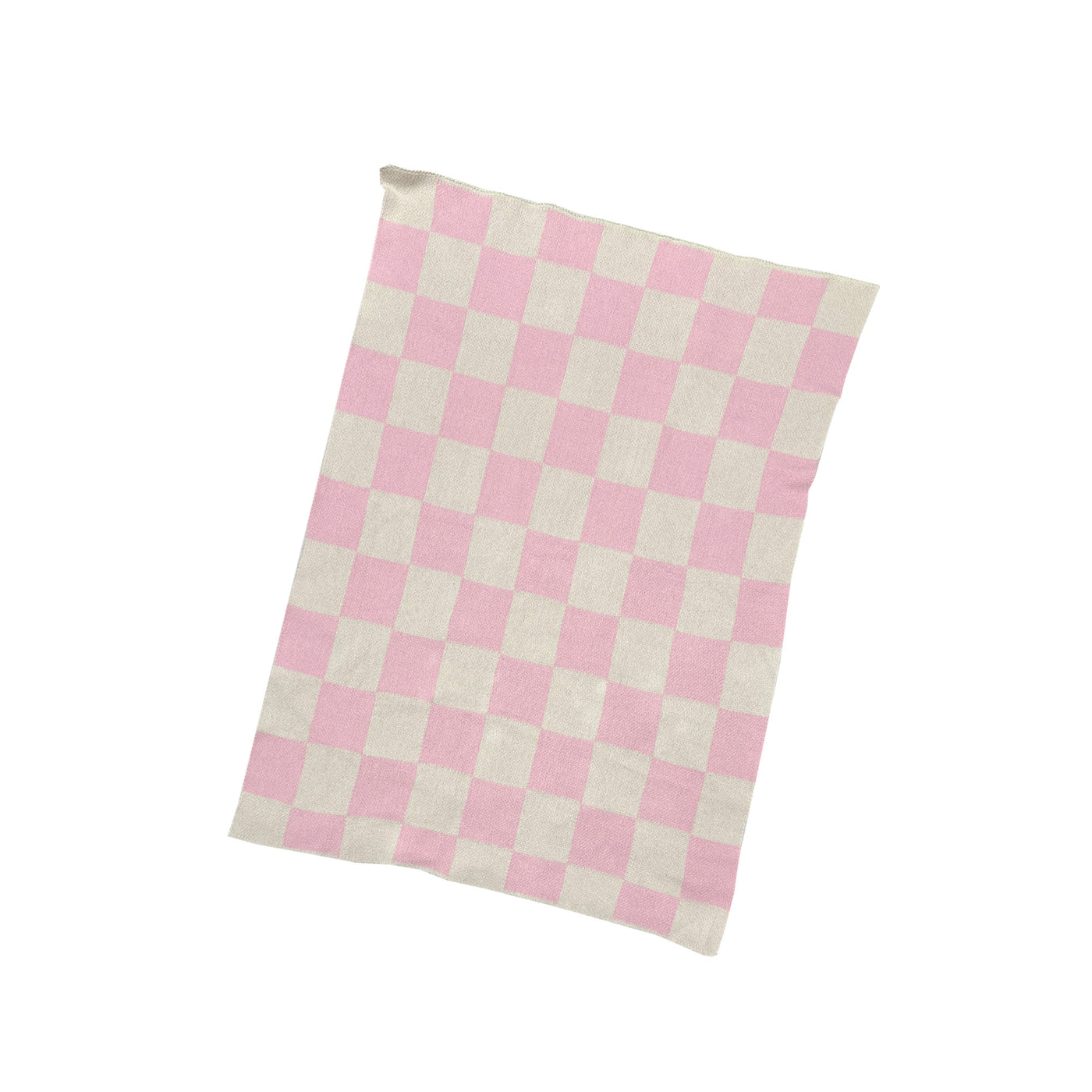Checkers Mini- Pink Baby Blanket