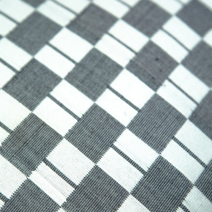 Sujani Pillow - Black & White Checkered Pillow