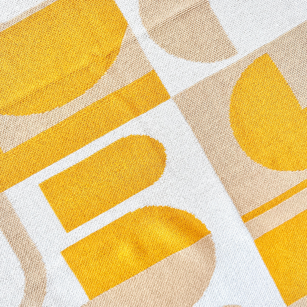 Modern Yellow Throw Blanket