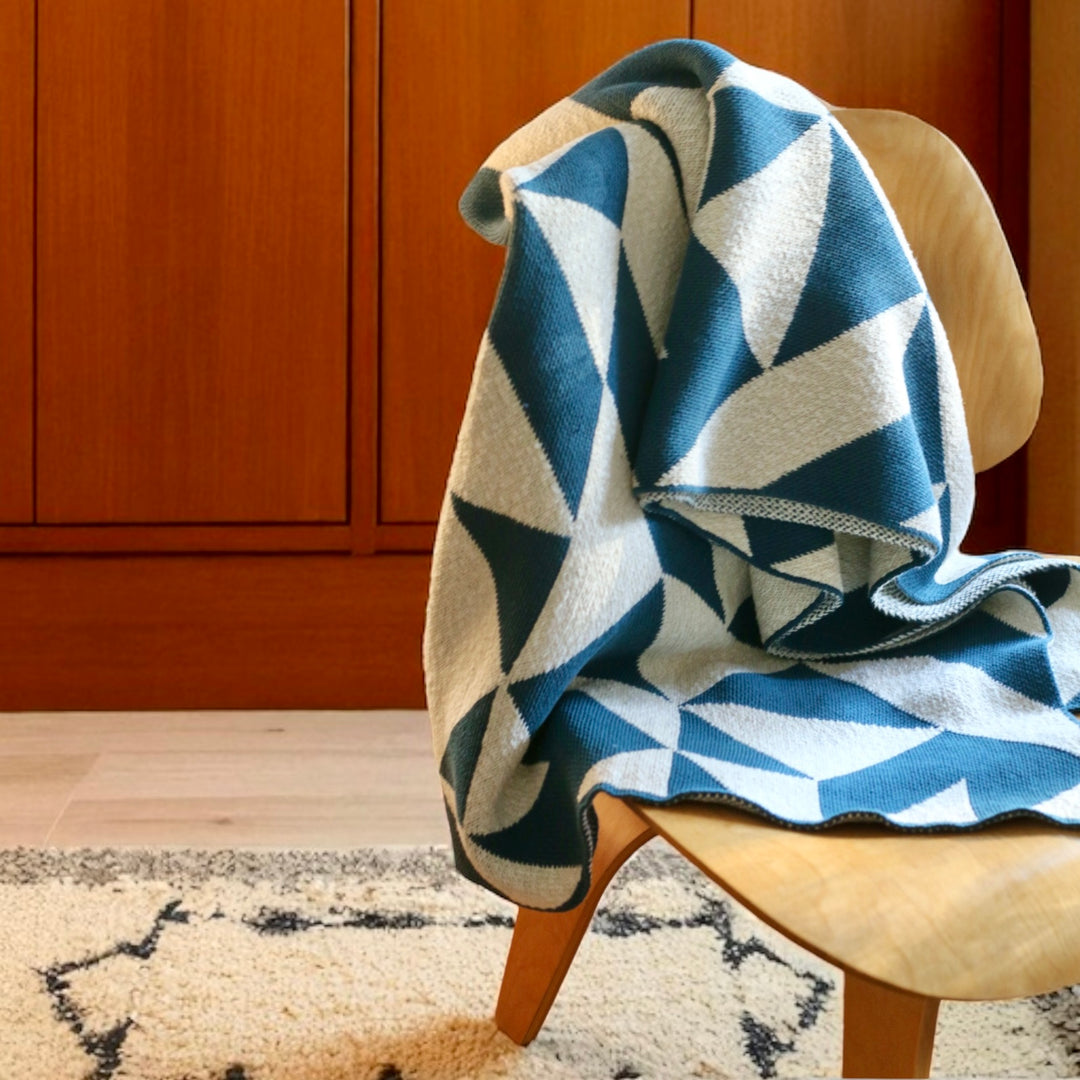 No Regrets Throw in Teal