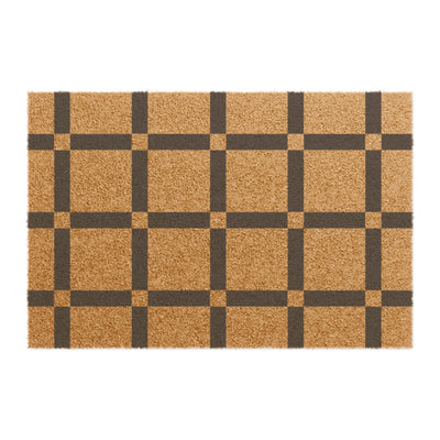 Modern Grid Coir Doormat