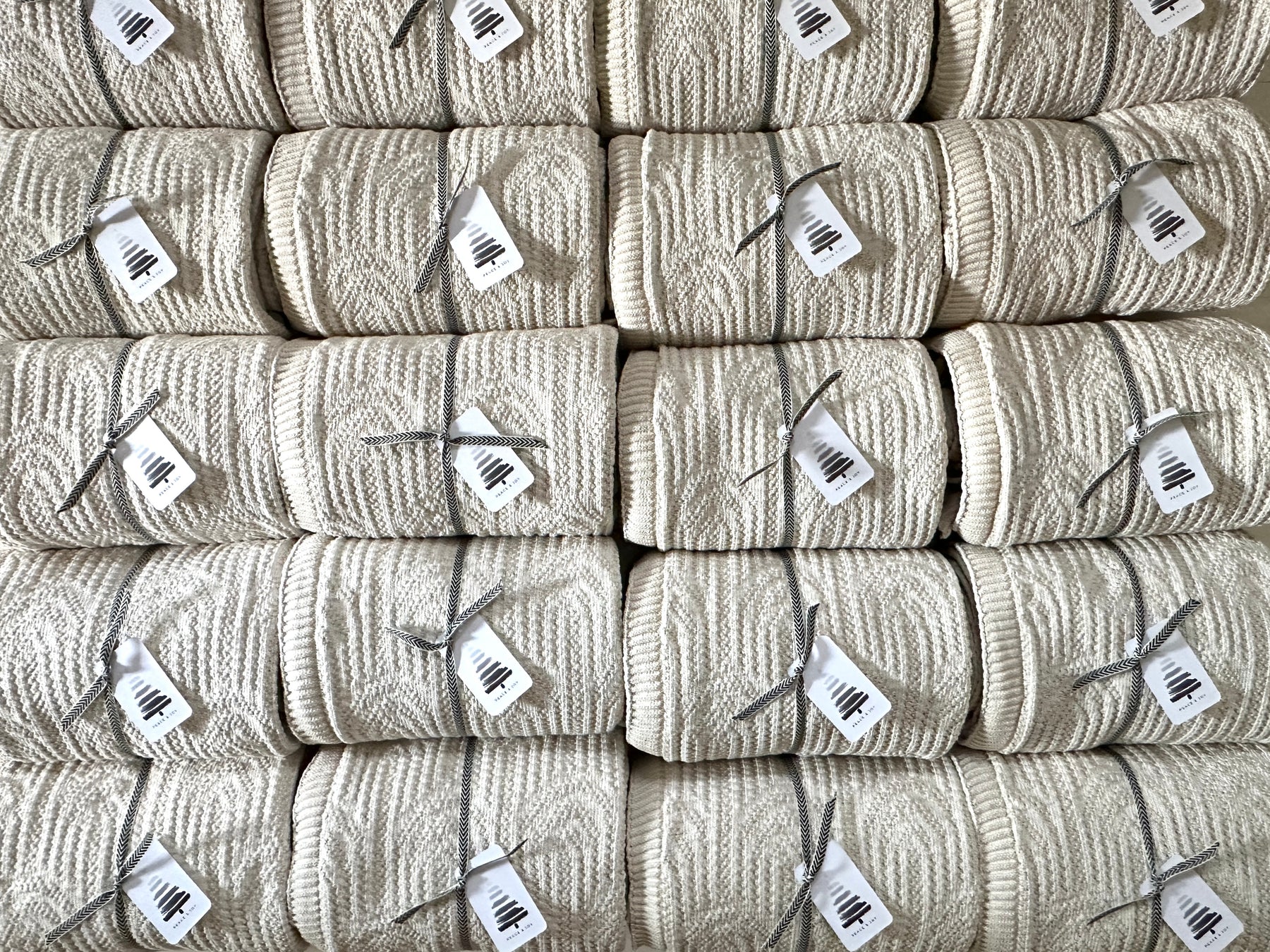 Modern Neutral Throw Blankets 