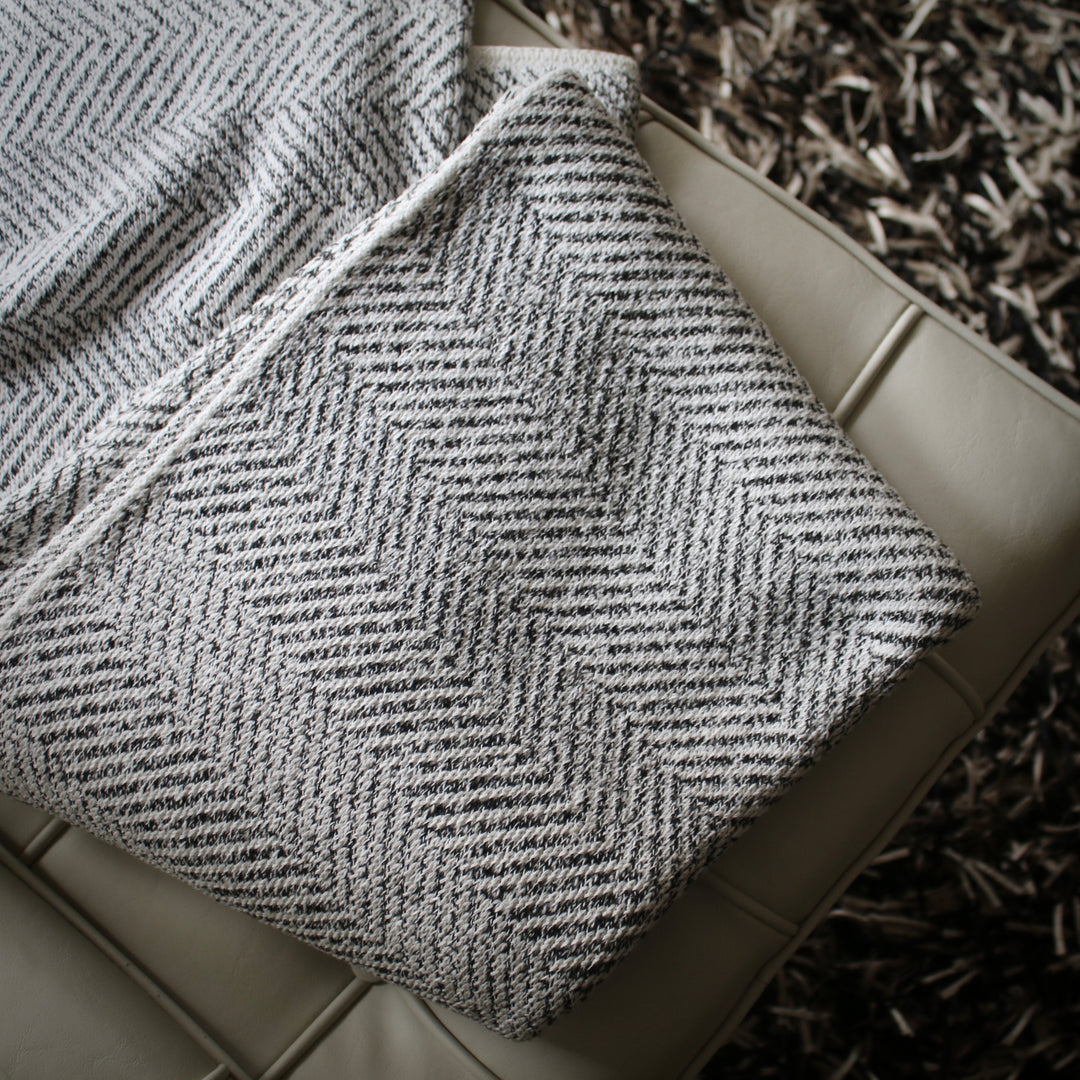 Herringbone Modern Classic Throw Blanket