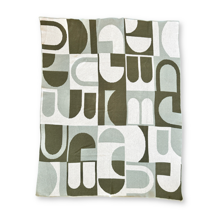 It's Takes a Villa Throw Blanket in Greens