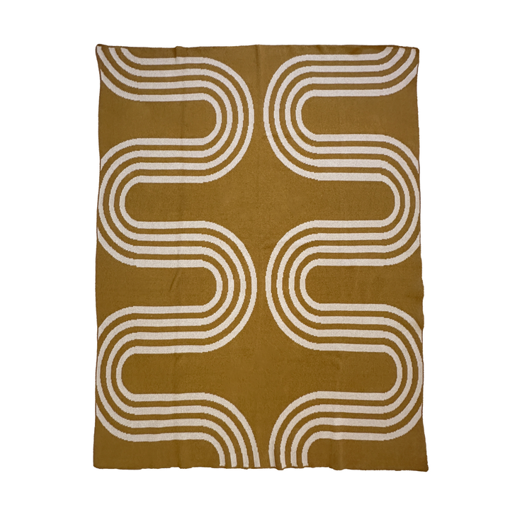 Gold Mid Century Modern Throw