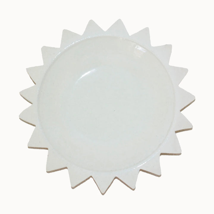 SUN PLATE- WHITE MEDIUM