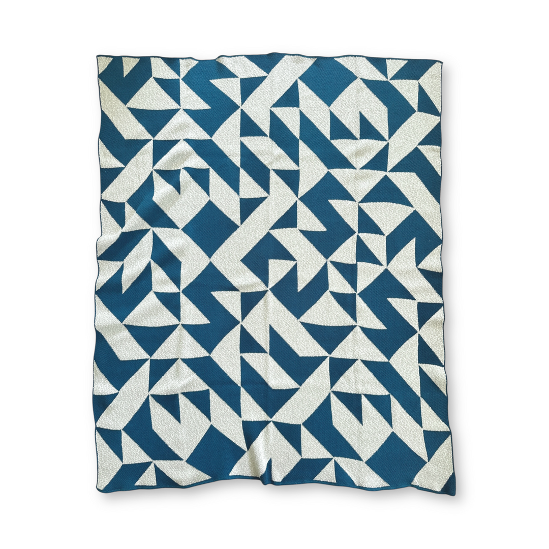 Modern Teal Throw Blanket