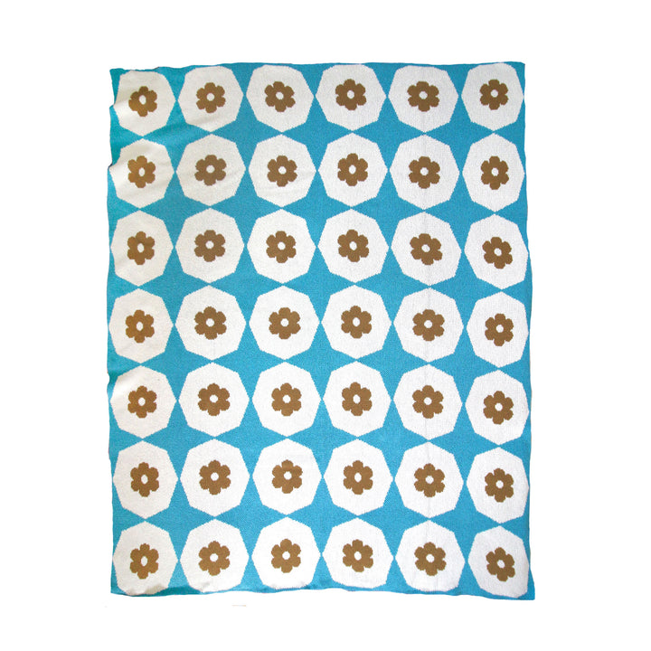 India Throw in Turquoise