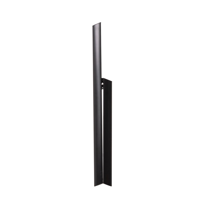 Metal folded stepladder on a white background